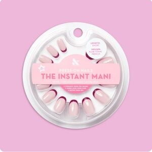 NEW Olive & June Glue On Nails Plum Tonal French Short/Round